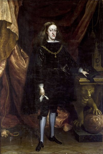 Portrait of Charles II of Spain by Don Juan Carreno de Miranda