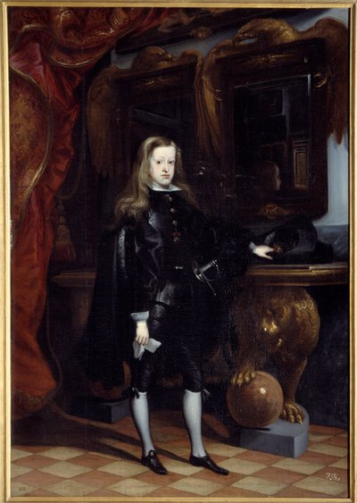 Portrait of Charles II of Spain by Don Juan Carreno de Miranda