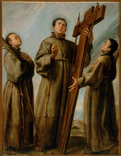 Three Franciscan martyrs of Japan by Don Juan Carreno de Miranda