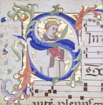 Very large historiated initial 