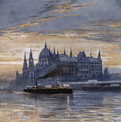Buda-pest and its Parliament House by Donald (after) Maxwell