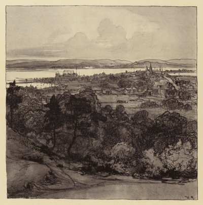 Poole from Parkstone by Donald (after) Maxwell