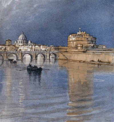 Rome and the Tiber by Donald (after) Maxwell