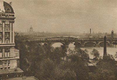 Adelphi Terrace Overlooks The River Eastward from the Hotel Cecil to the Tower Bridge by Donald McLeish