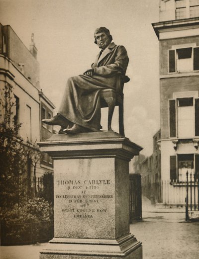 In Cheyne Walk Gardens Thomas Carlyle Eternally Ponders Philosophy, c1935 by Donald McLeish