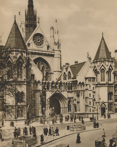 Royal Courts of Justice from a Window on the Corner of Essex Street by Donald McLeish