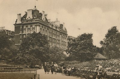 Villiers Street Section of the Victoria Garden and a View of the Cecil Hotel, c1935 by Donald McLeish