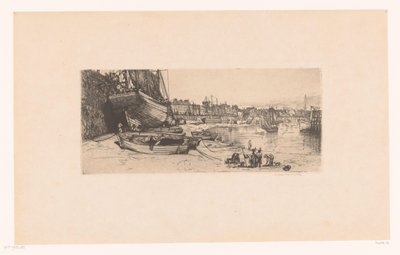 Harbor View at Boulogne-sur-Mer by Donald Shaw MacLaughlan (signed by artist)