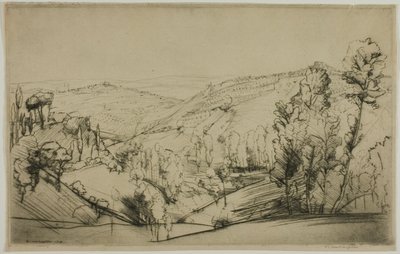 Fields of San Gimignano by Donald Shaw MacLaughlan