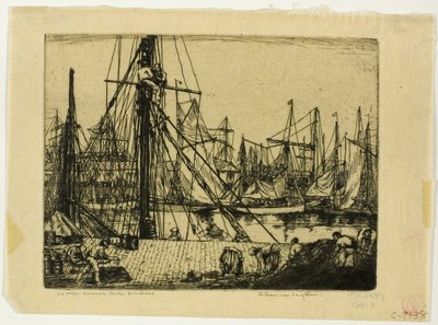 Fishing Boats, Boulogne-sur-Mer by Donald Shaw MacLaughlan