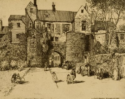 The Gayole Gate, Boulogne-sur-Mer by Donald Shaw MacLaughlan