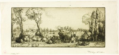 Landscape, Poigny by Donald Shaw MacLaughlan