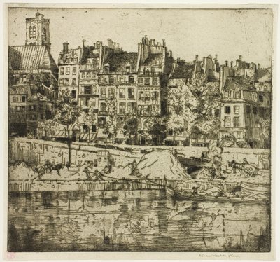 Quay of the City Hall, Paris by Donald Shaw MacLaughlan