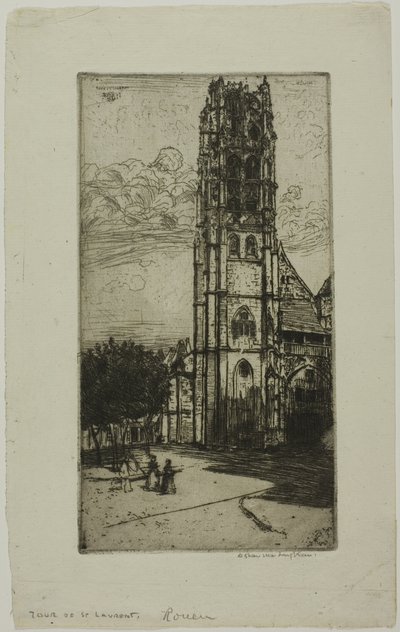 Tour St. Laurent, Rouen by Donald Shaw MacLaughlan