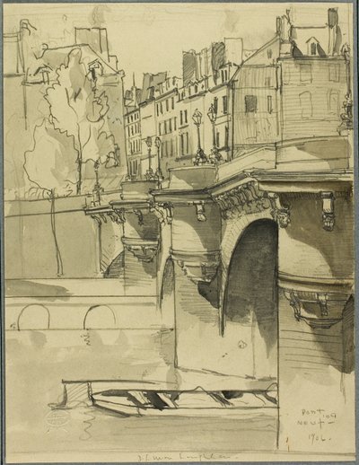 View of the Pont Neuf by Donald Shaw MacLaughlan