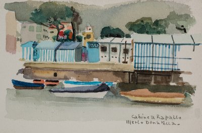Cabins in Rapallo, c.1979 by Donatella Merlo