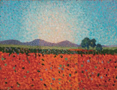 Poppy field, c.1983 or 1988 by Donatella Merlo