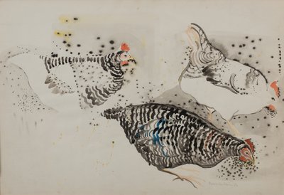Three chicken by Donatella Merlo