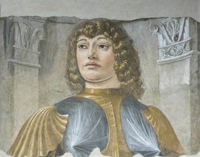 Man at Arms with Armor, c.1487-89 (detail) by Donato Bramante