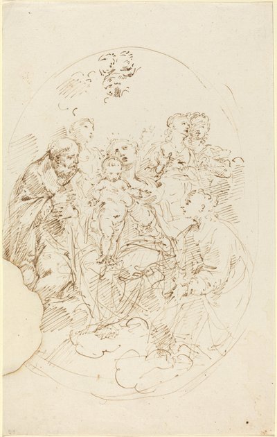 Virgin and Child with Five Saints by Donato Creti