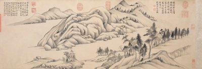 River and Mountains on a Clear Autumn Day, c. 1624-1627 by Dong Qichang