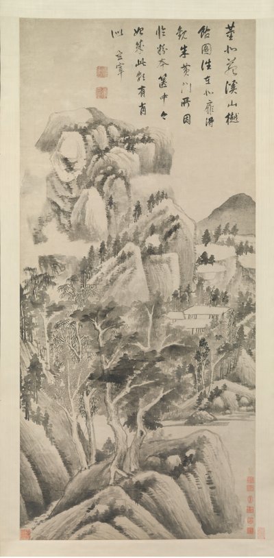 Shaded Dwellings among Streams and Mountains by Dong Qichang