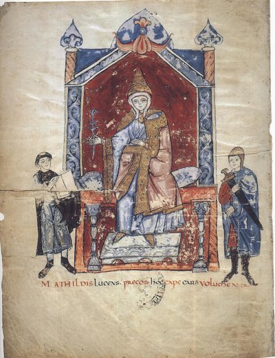 Matilda of Tuscany From: Vita Mathildis di Donizone di Canossa by Donizone di Canossa