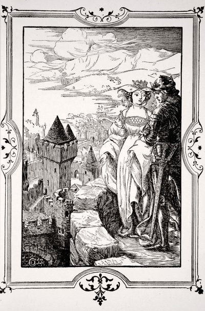 Annoure Brought the King Out Upon the Battlements by Dora Curtis