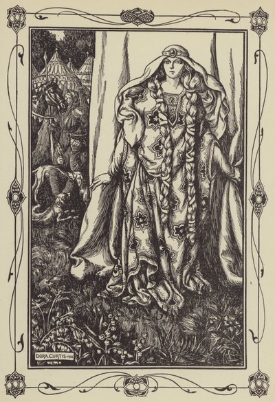 At the door of one stood a lady by Dora Curtis
