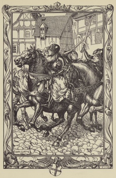 Rushed Upon the Astonished Throng by Dora Curtis