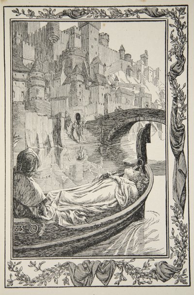 The Barge Floated Down the River, illustration from 