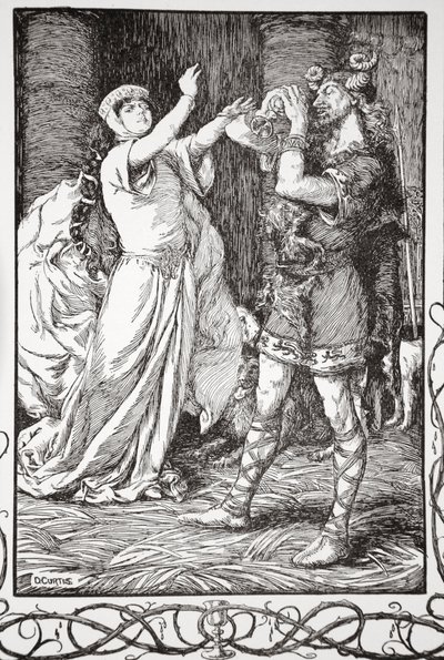 The Queen Cried to Him to Forbear by Dora Curtis