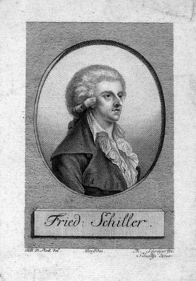 Portrait of Friedrich von Schiller by Dora Stock
