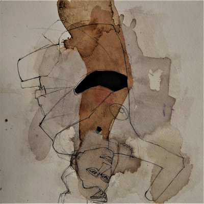 Abstract Upside Down Figure by Doris Schmitz