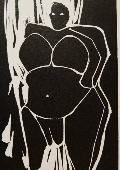 Bold Pregnant Woman by Doris Schmitz
