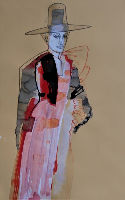 Elegant Fashion Figure by Doris Schmitz