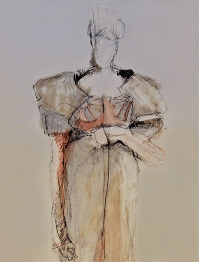 Elegant Fashion Sketch by Doris Schmitz