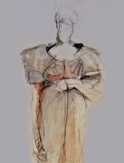 Elegant Fashion Sketch by Doris Schmitz