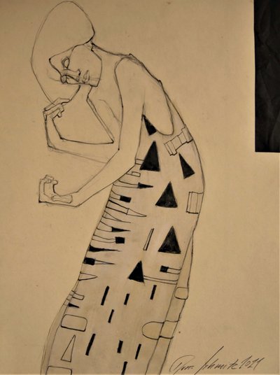 Elegant Geometric Figure by Doris Schmitz