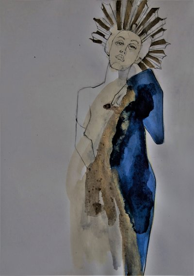Elegant Sunburst Woman by Doris Schmitz