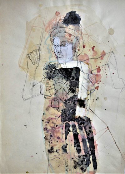 Expressive Female Figure by Doris Schmitz