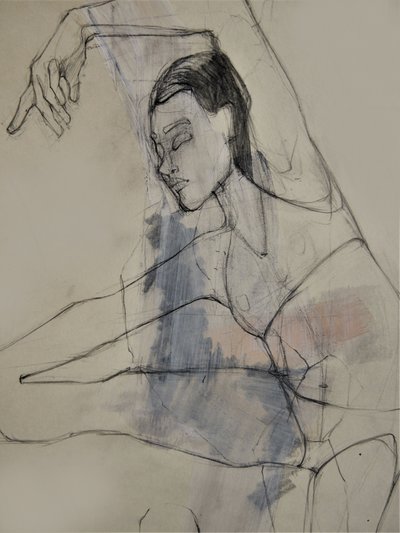 Graceful Dancer Sketch by Doris Schmitz