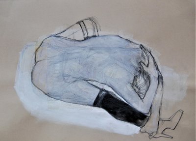 Introspective Figure Drawing by Doris Schmitz