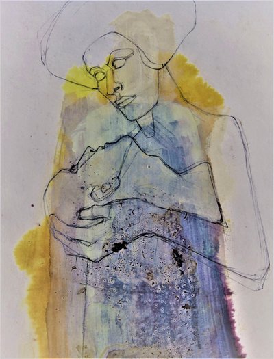 Mother Child Embrace by Doris Schmitz