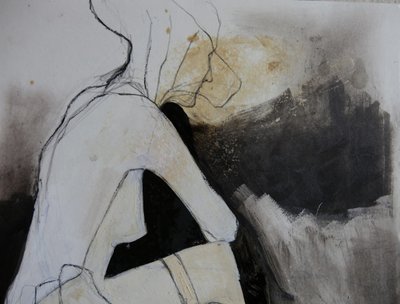 Pensive Figure Study by Doris Schmitz
