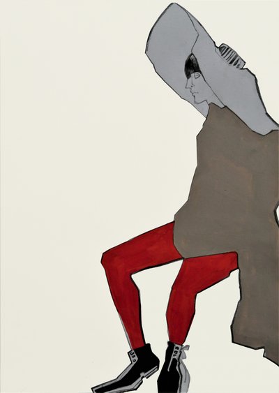 Red Tights Figure by Doris Schmitz