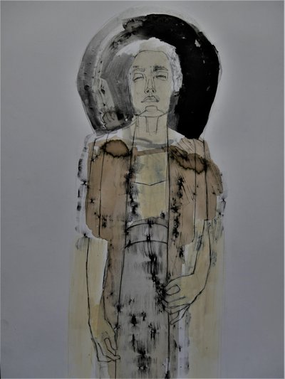 Serene Abstract Portrait by Doris Schmitz