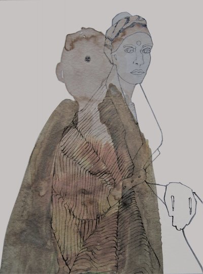 Serene Woman Portrait by Doris Schmitz