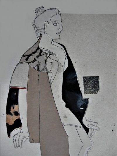 Stylized Female Portrait by Doris Schmitz