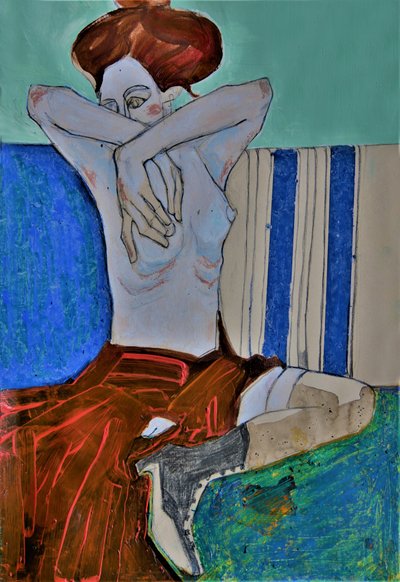 Tribute to Egon Schiele by Doris Schmitz